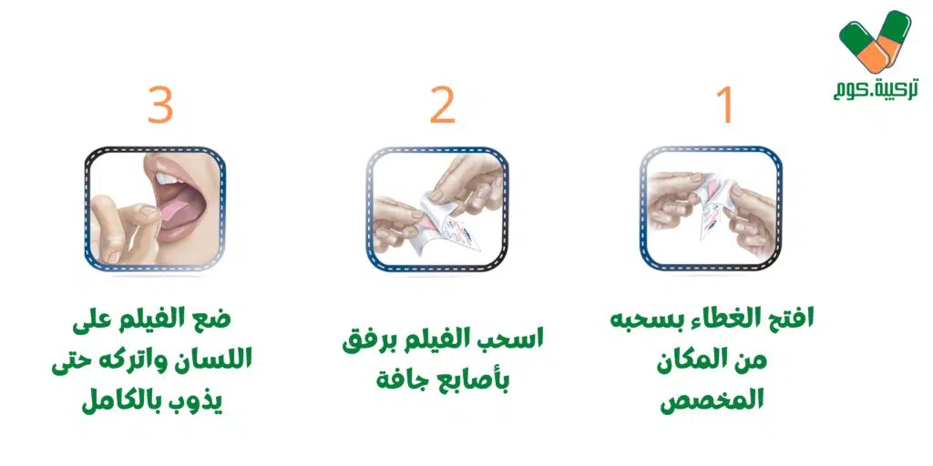 طريقة استخدام ميلاكريست فيلم قابل للذوبان